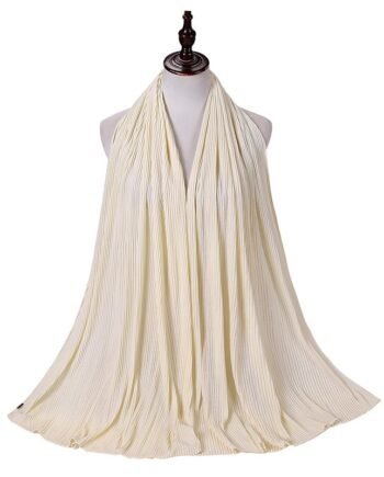 Soft Cotton Jersey Cream Scarf