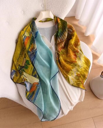 Rural Sky Silk Square Scarf